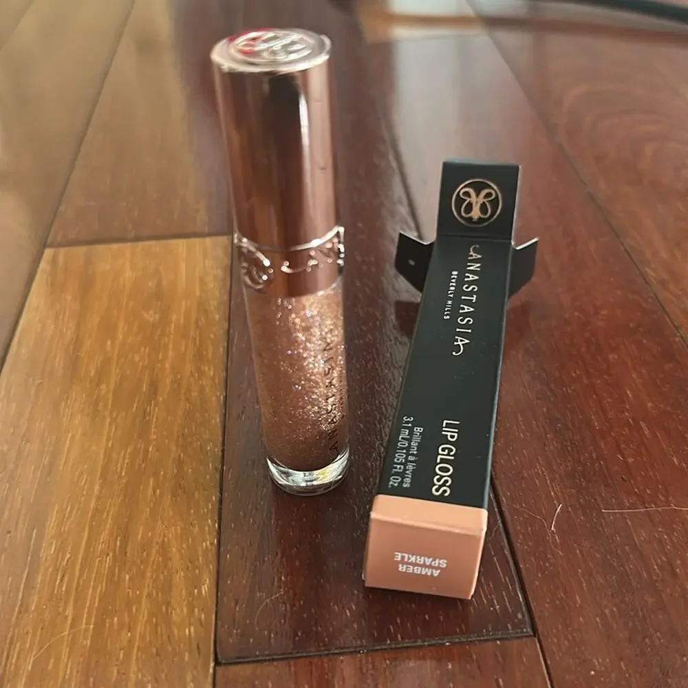 NEW Anastasia Beverly Hills Luminous Tinted Lip Gloss Amber Sparkle Fall Shimmer